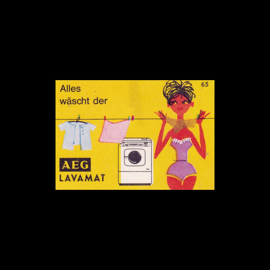 German matchbox labels for AEG (Allgemeine Elektricitäts-Gesellschaft) German for 'General electricity company'