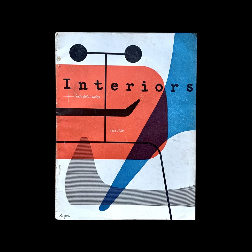Interiors July-1949, Cover design by Irving Harper