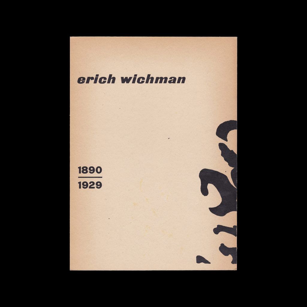 Erich Wichman, Stedelijk Museum Amsterdam, 1959 designed by Willem Sandberg