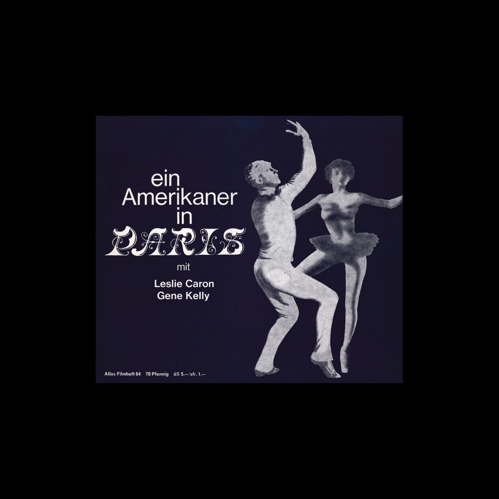 Atlas Filmheft 64 - Ein Amerikaner in Paris designed by Michel + Kieser