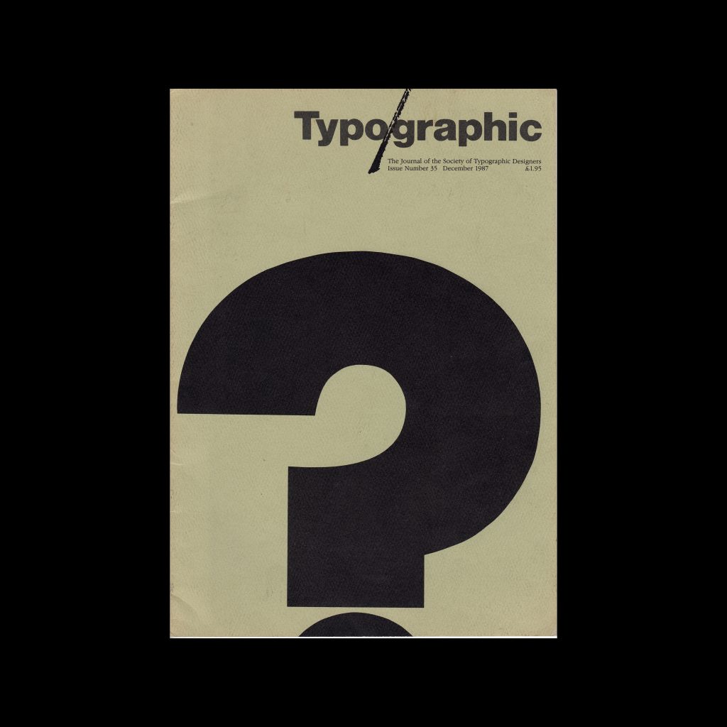 Typographic, 35, December 1987 