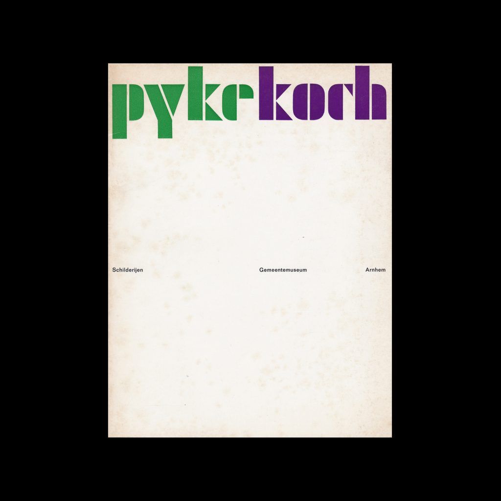 Pyke Koch, Gemeentemuseum, Arnhem, 1966 designed by P. Schulz