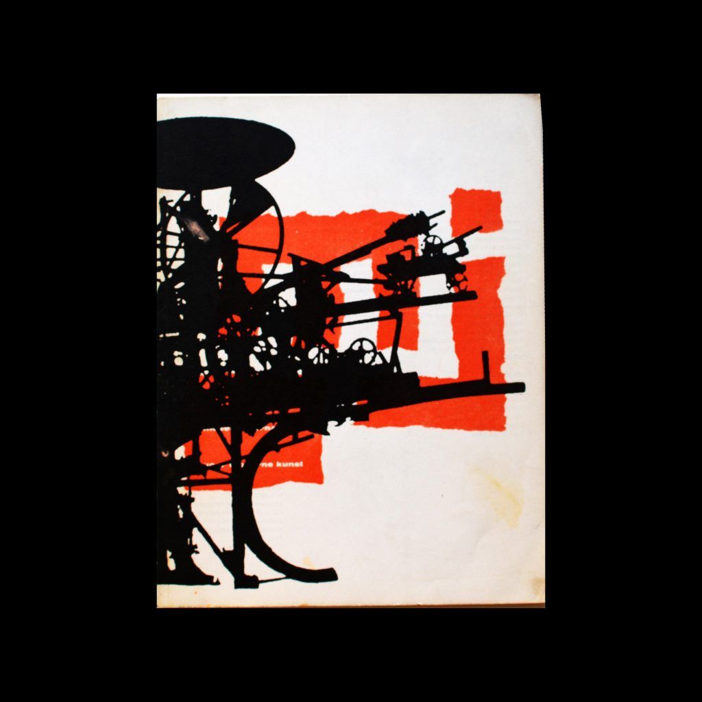 Museumjournaal, Serie 10 no 2-3, 1965. Willem Sandberg (Design) and Jean Tinguely (cover)
