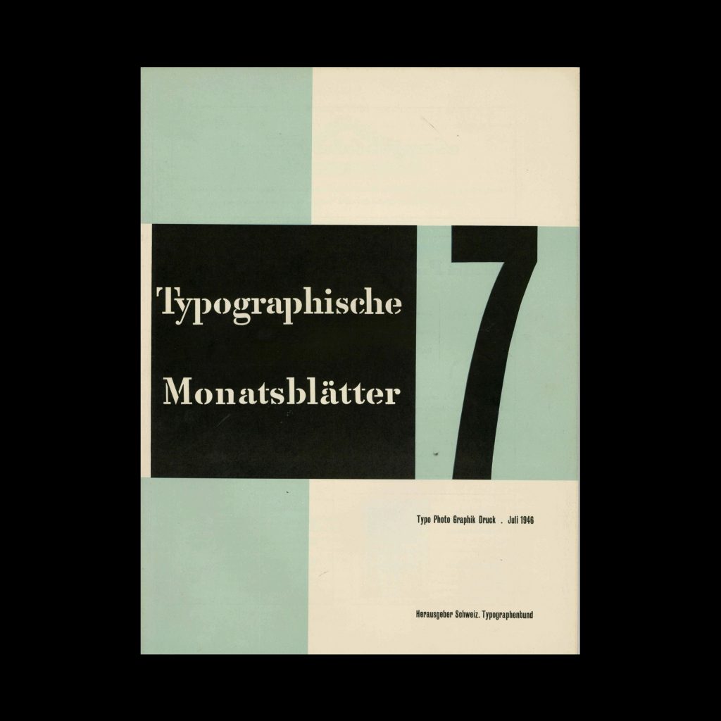 Typografische Monatsblätter, 7, 1946