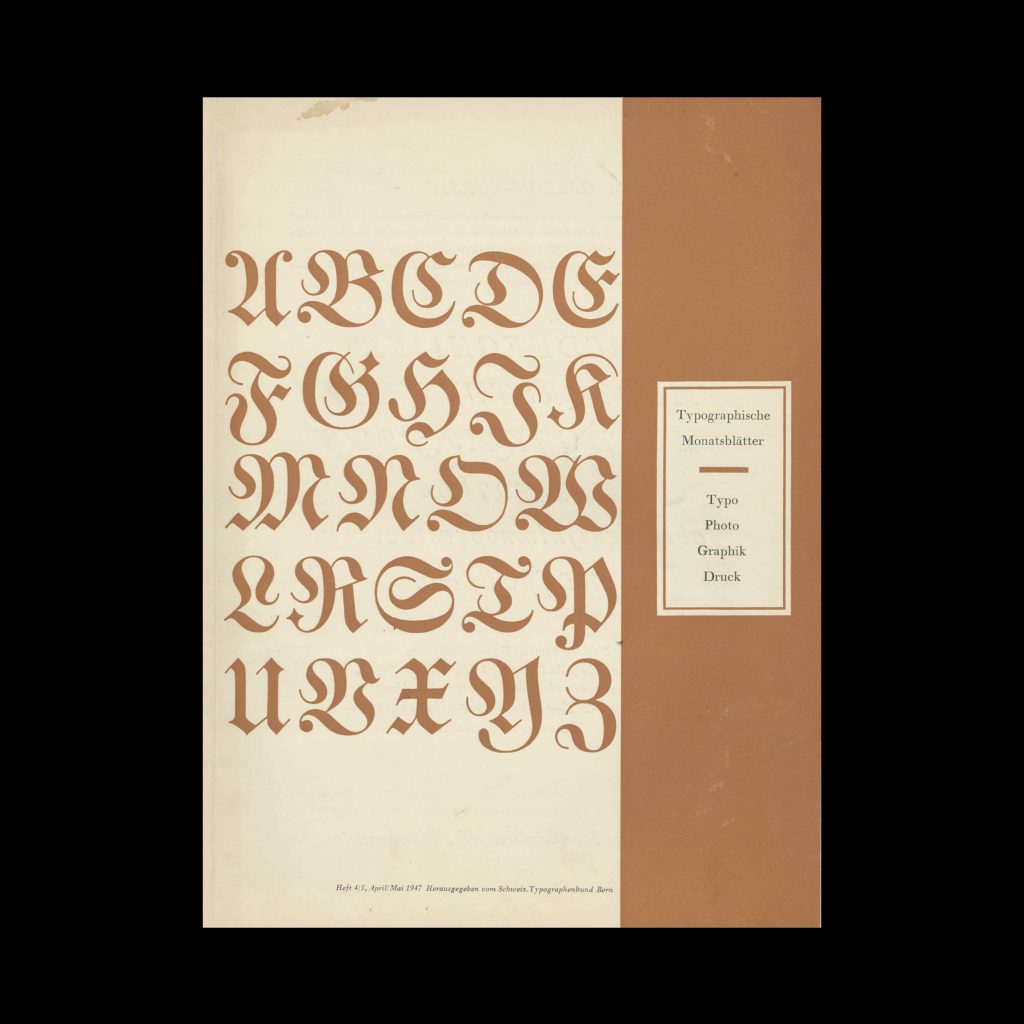Typografische Monatsblätter, 4-5, 1947