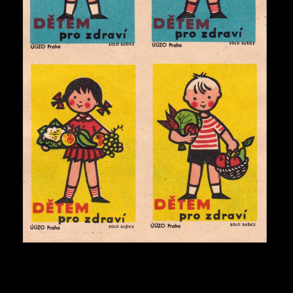 Children for Health, Czechoslovakian 1960s Matchbox label set