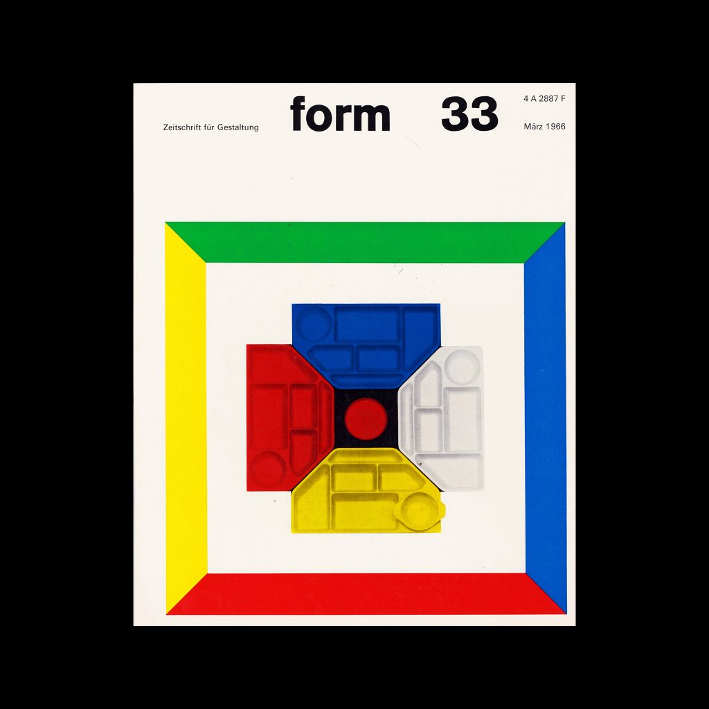 Form, Internationale Revue 33, March 1966. Designed by Karl Oskar Blase
