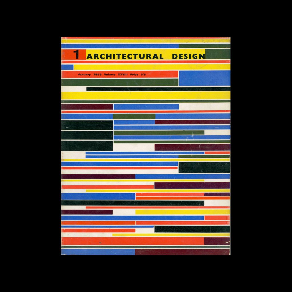 Architectural Design, January 1958. Cover design by Theo Crosby