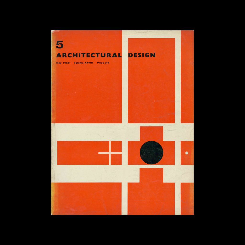 Architectural Design, May 1958. Cover design by Theo Crosby