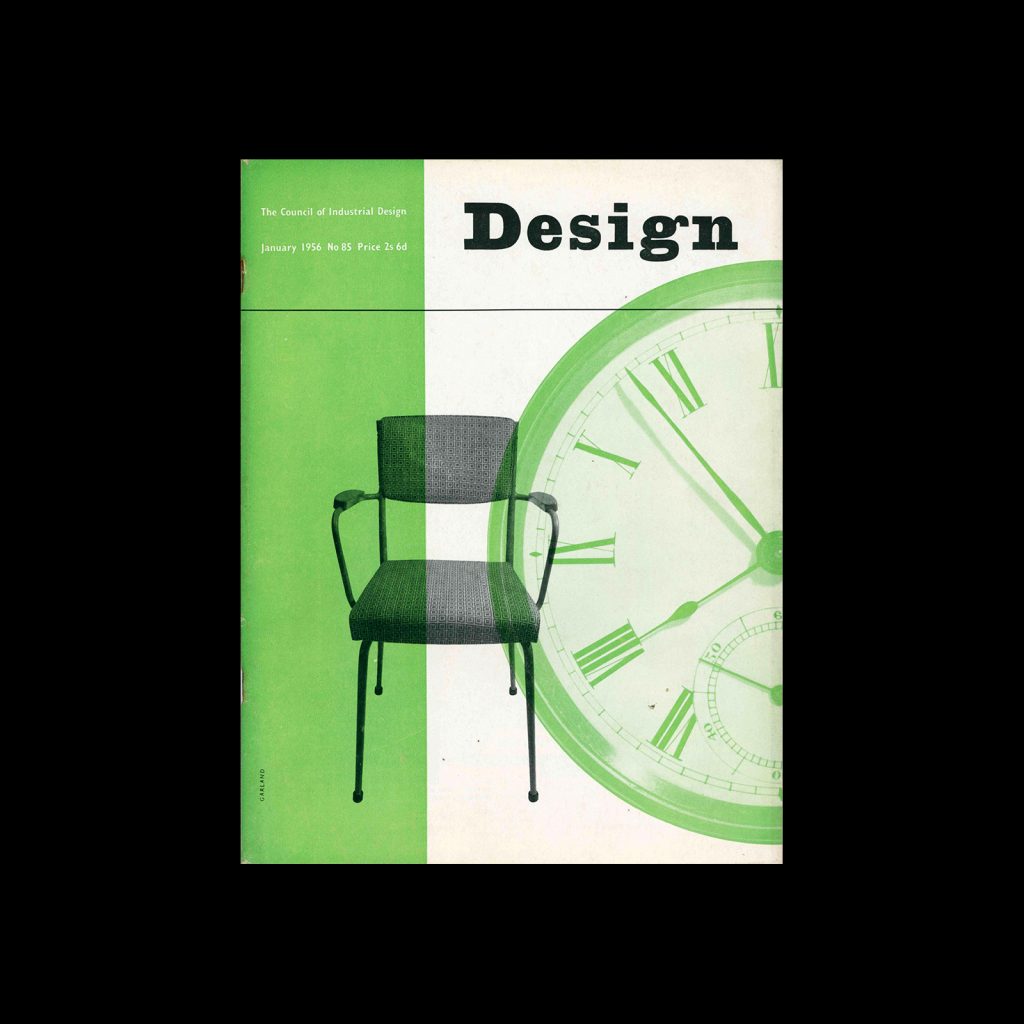 Design, Council of Industrial Design, 92, January 1956. Cover design by Ken Garland