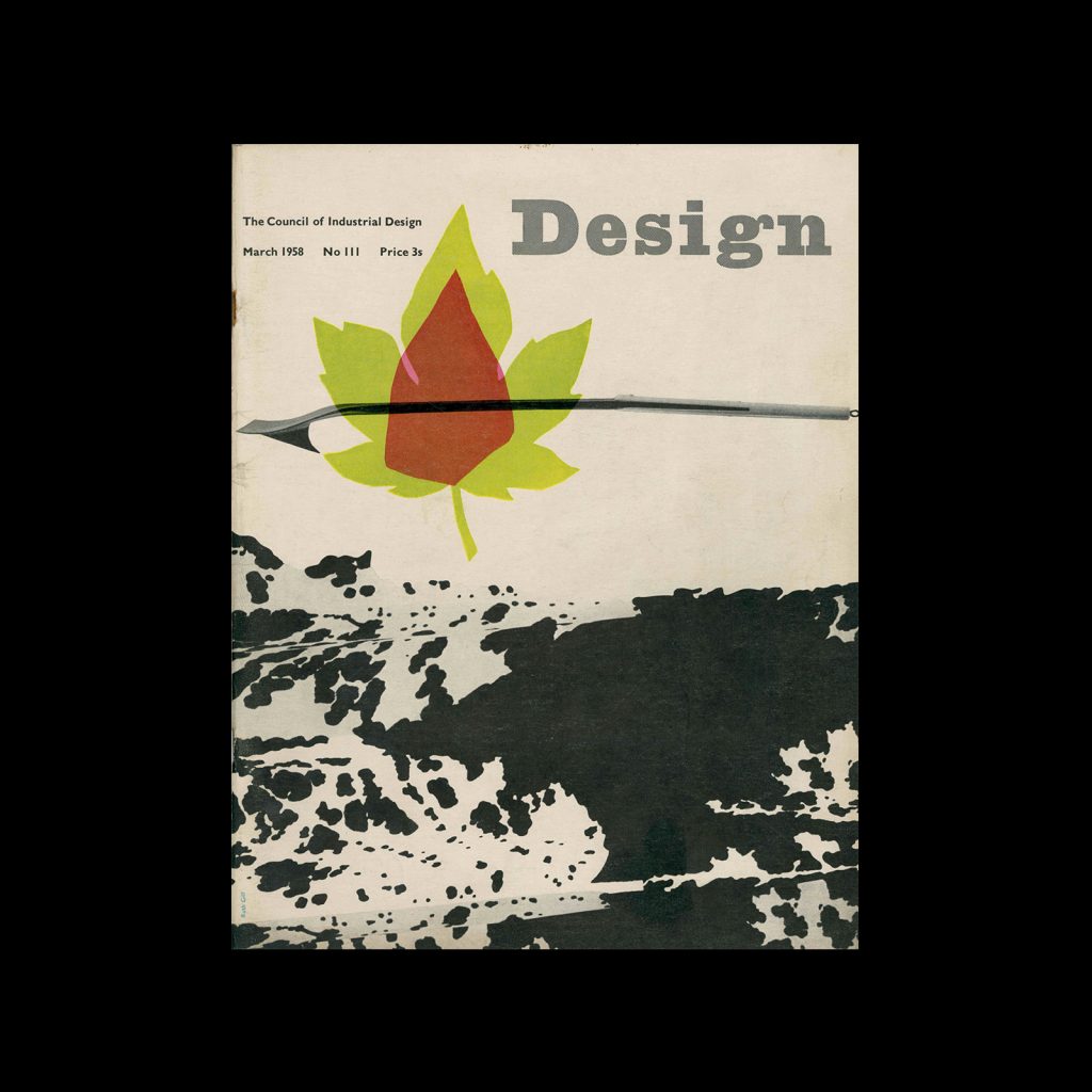 Design, Council of Industrial Design, 111, March 1958. Cover design by Ruth Gill
