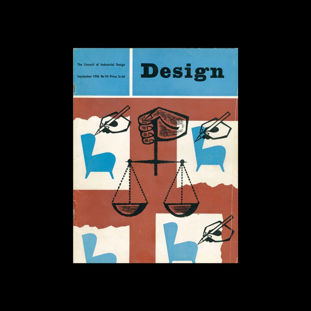 Design, Council of Industrial Design, 93, September 1956. Cover design by Cecil Keeling
