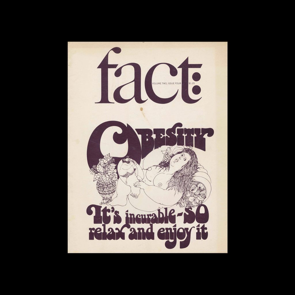 Fact, Volume Two, Issue Four, 1965. Designed by Herb Lubalin 