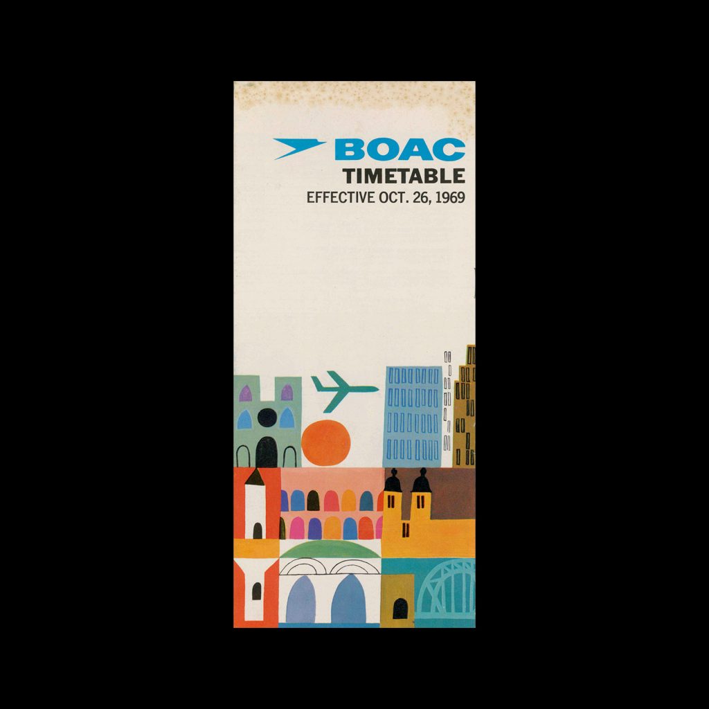 BOAC Timetable - Oct 26, 1969