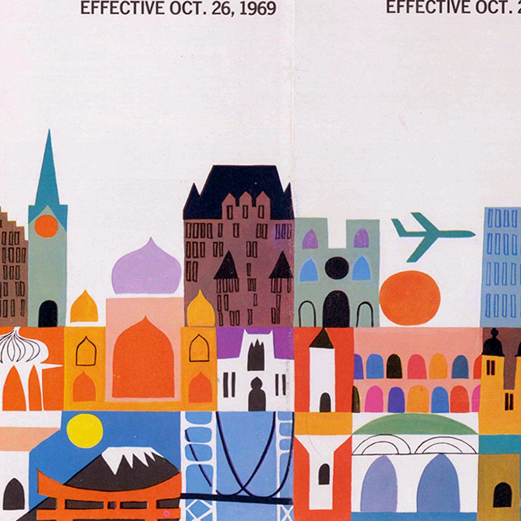 BOAC Timetable - Oct 26, 1969
