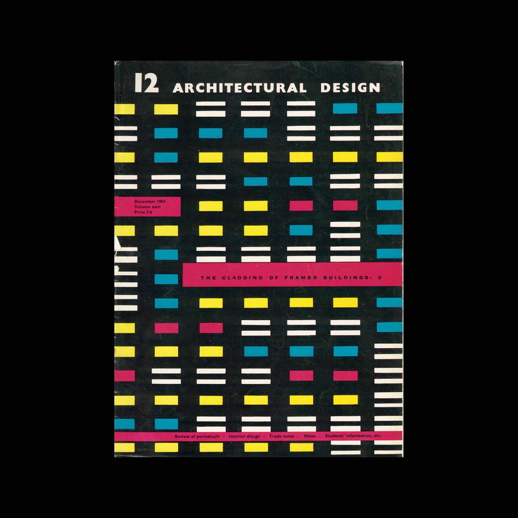 Architectural Design, December 1954. Cover design by Theo Crosby.