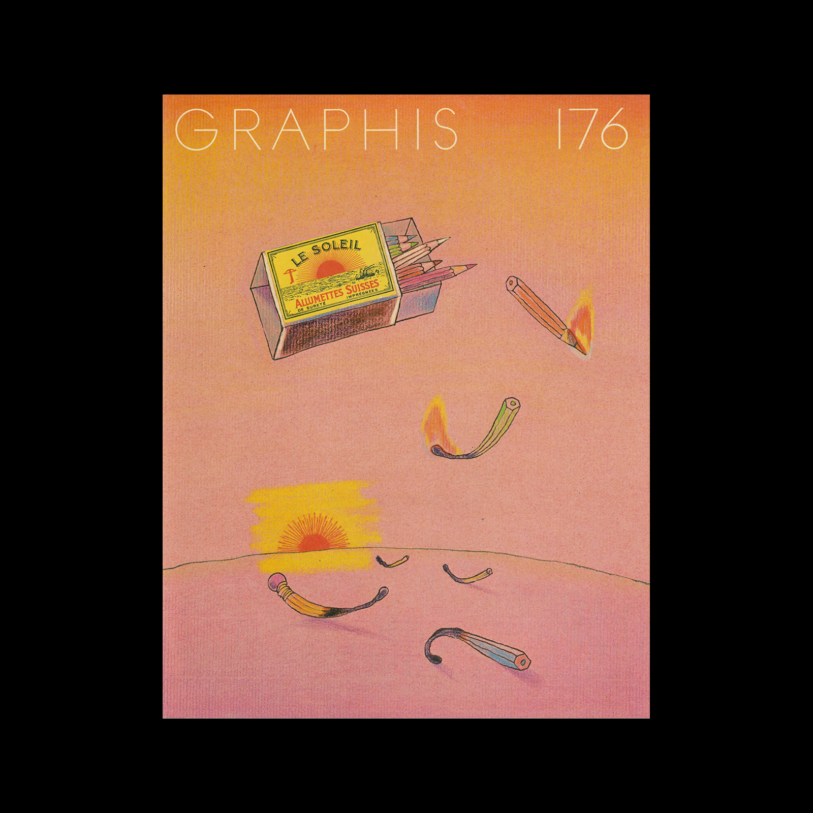  Graphis 176, 1974. Cover design by Eugène Mihaesco.