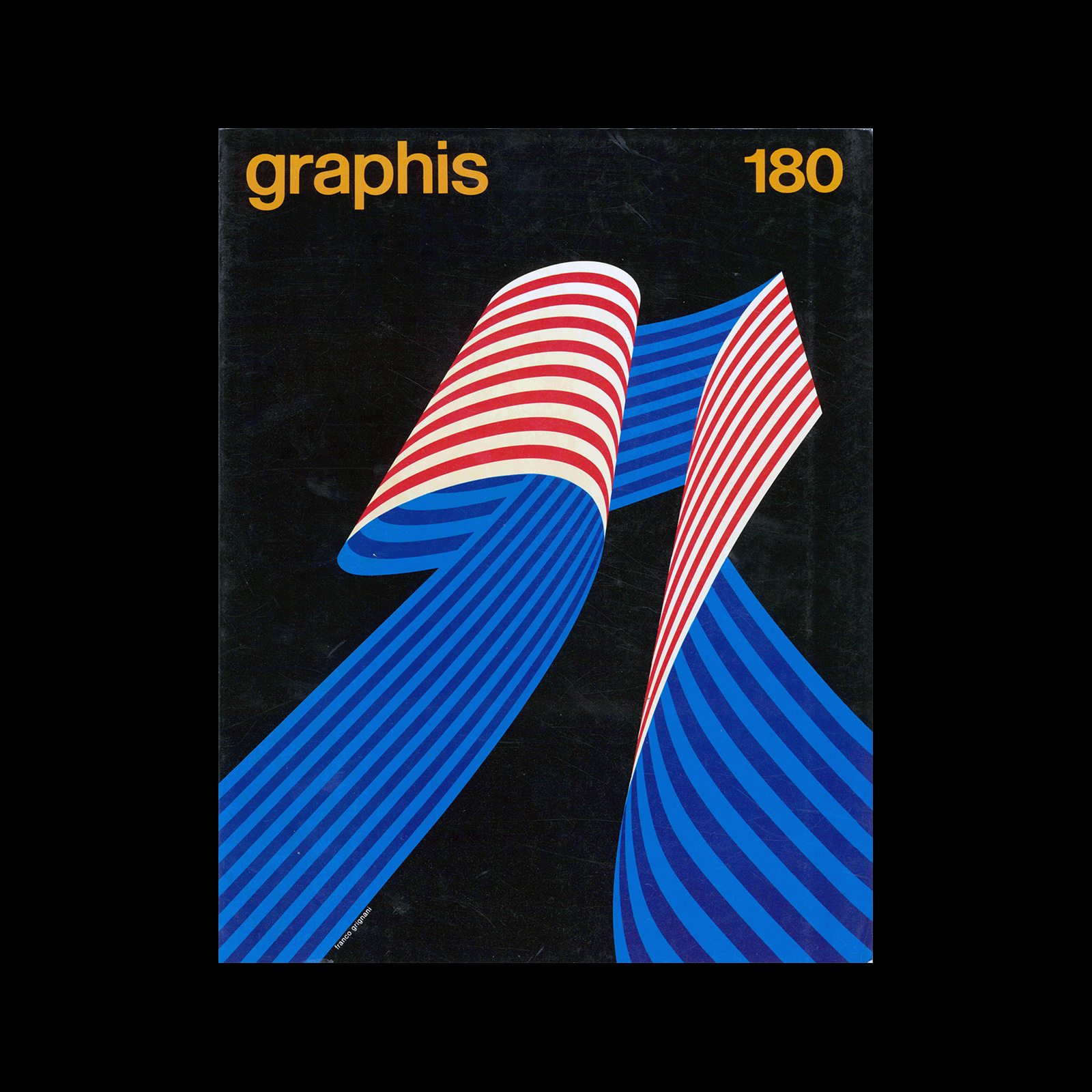 Graphis 180, 1975. Cover design by Franco Grignani.