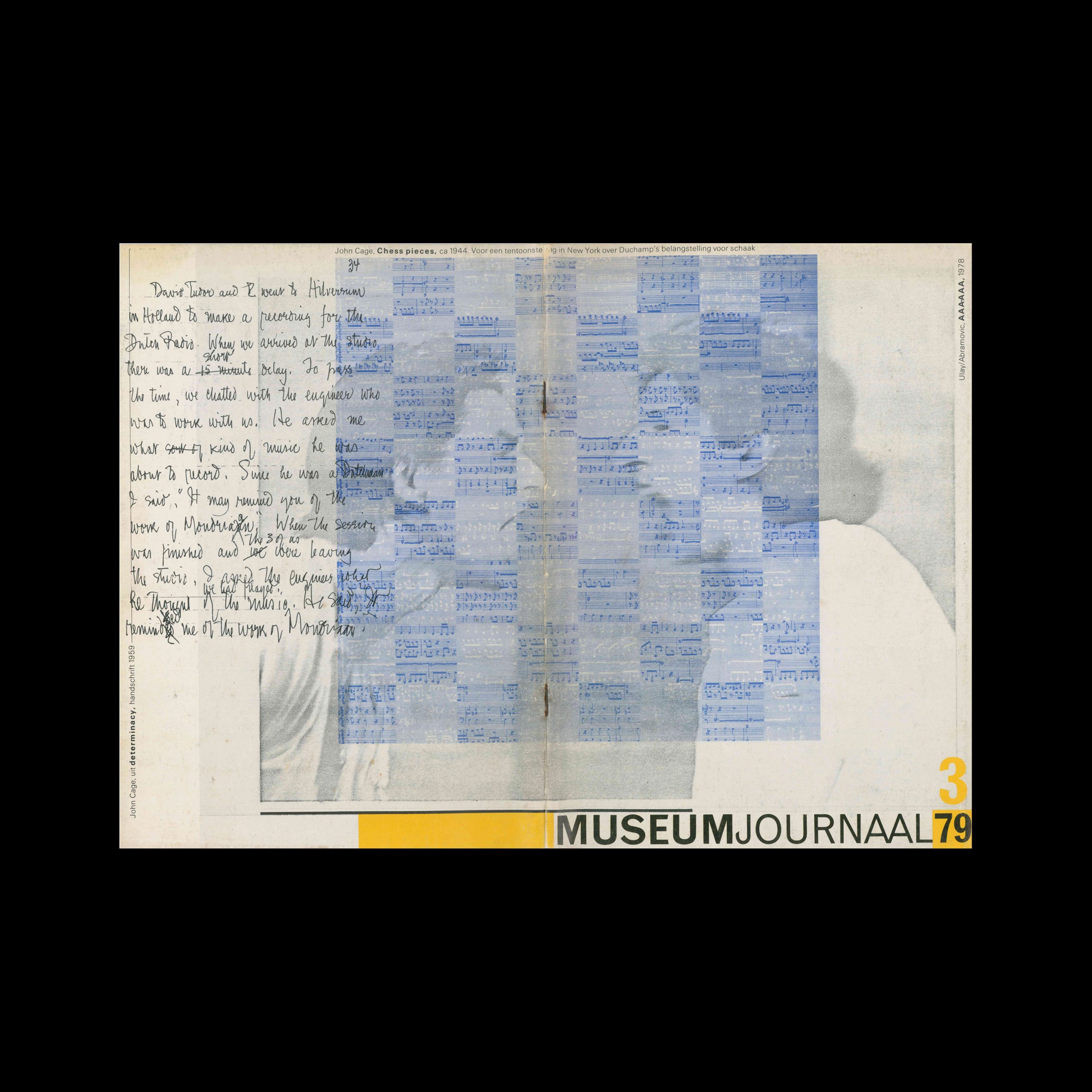Museumjournaal, Serie 24 no3, 1979. Cover design by Jan van Toorn.