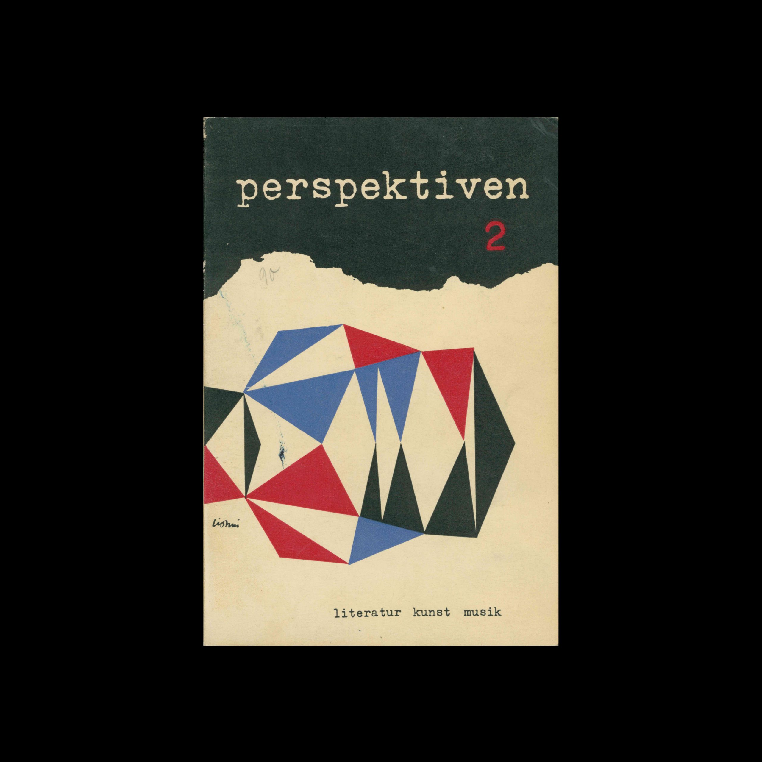 Perspektiven, Literatur, Kunst, Musik, 2, 1953. Cover design by Leo Lionni