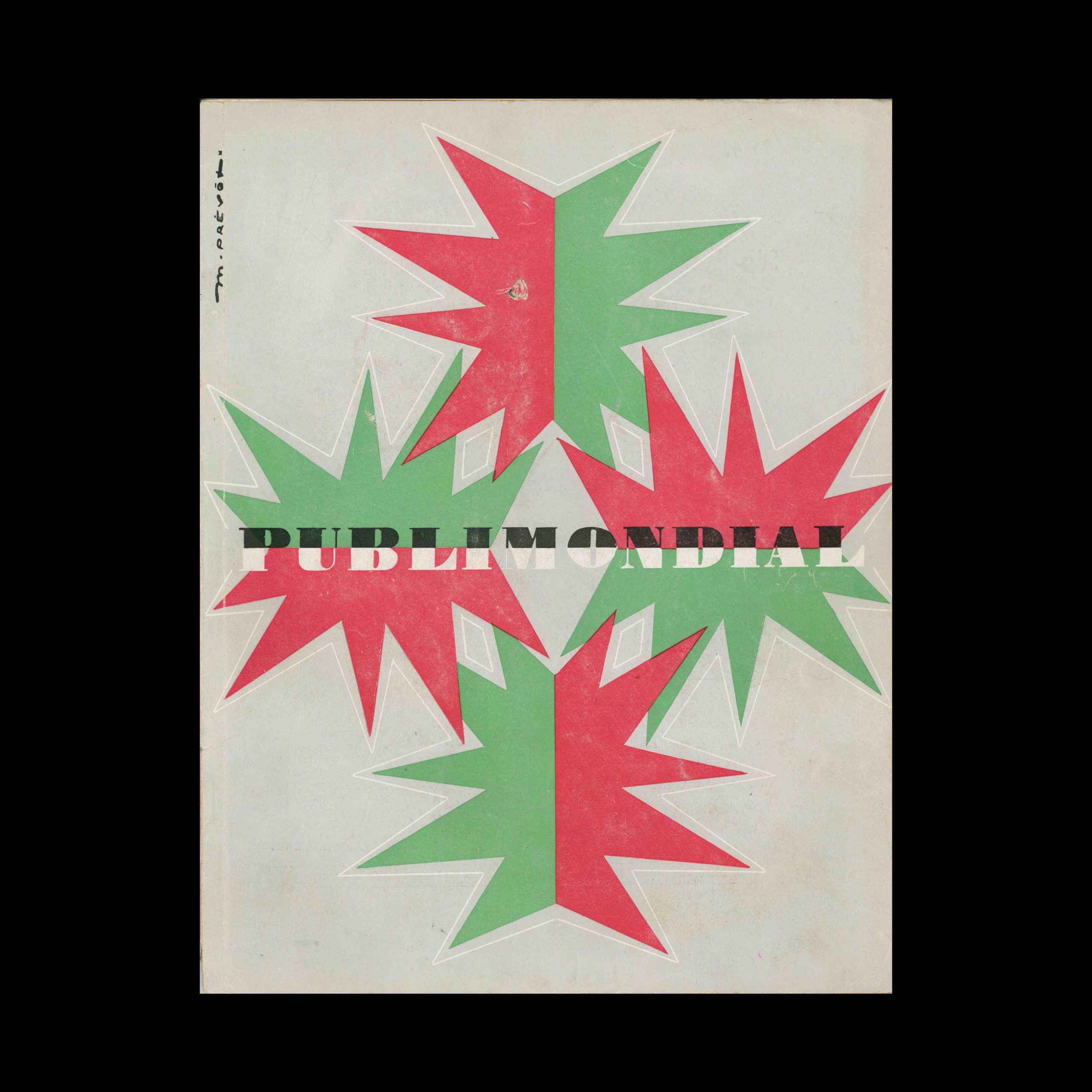 Publimondial 21, 1949. Cover design by Madeleine Prévôt.
