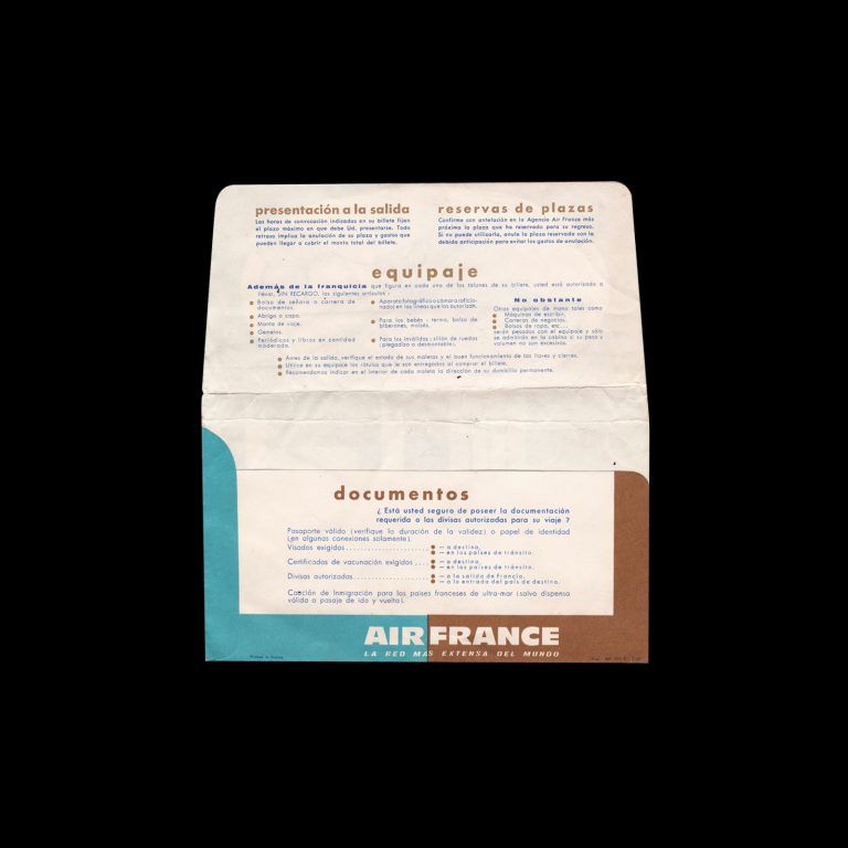 Air France Boarding Pass Envelope Design Reviewed