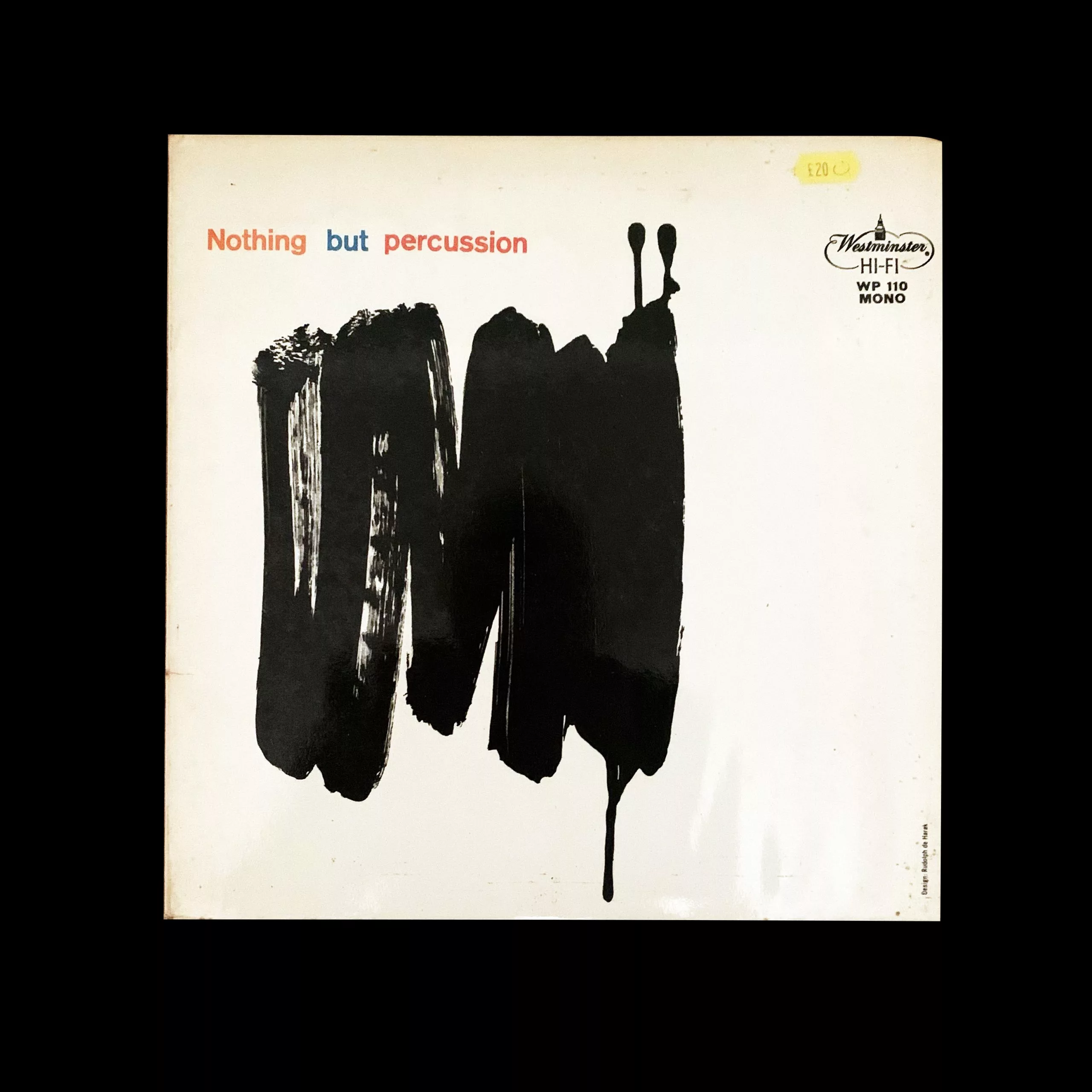 Nothing but percussion, Westminster records Design by Rudolph de Harak