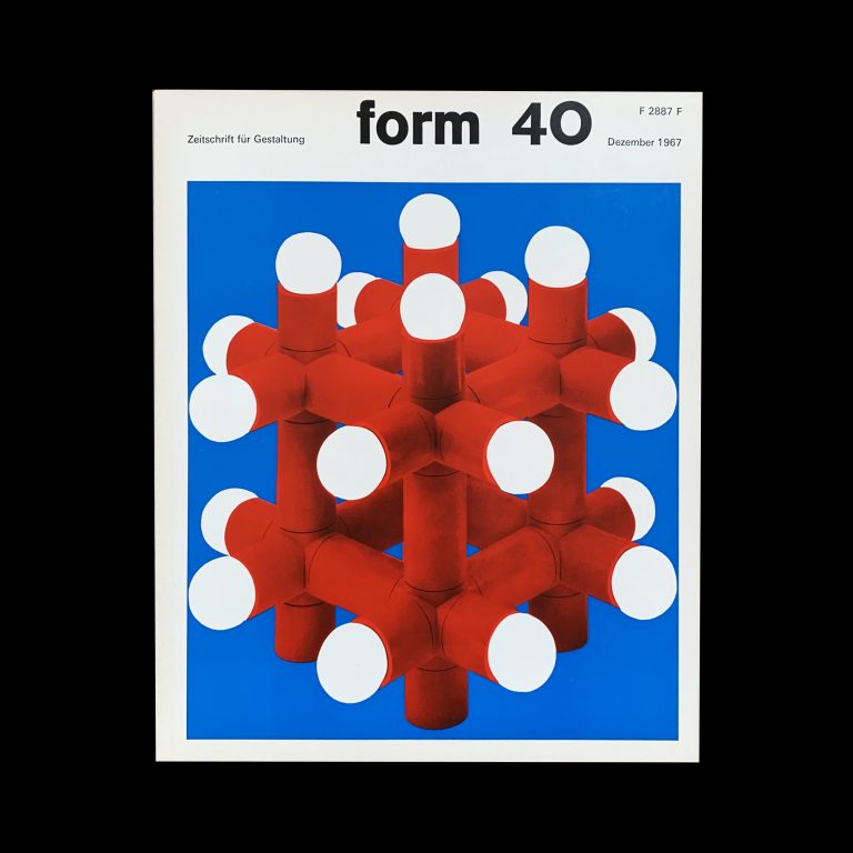 form 40 1967 Cover design- Karl Oskar Blase