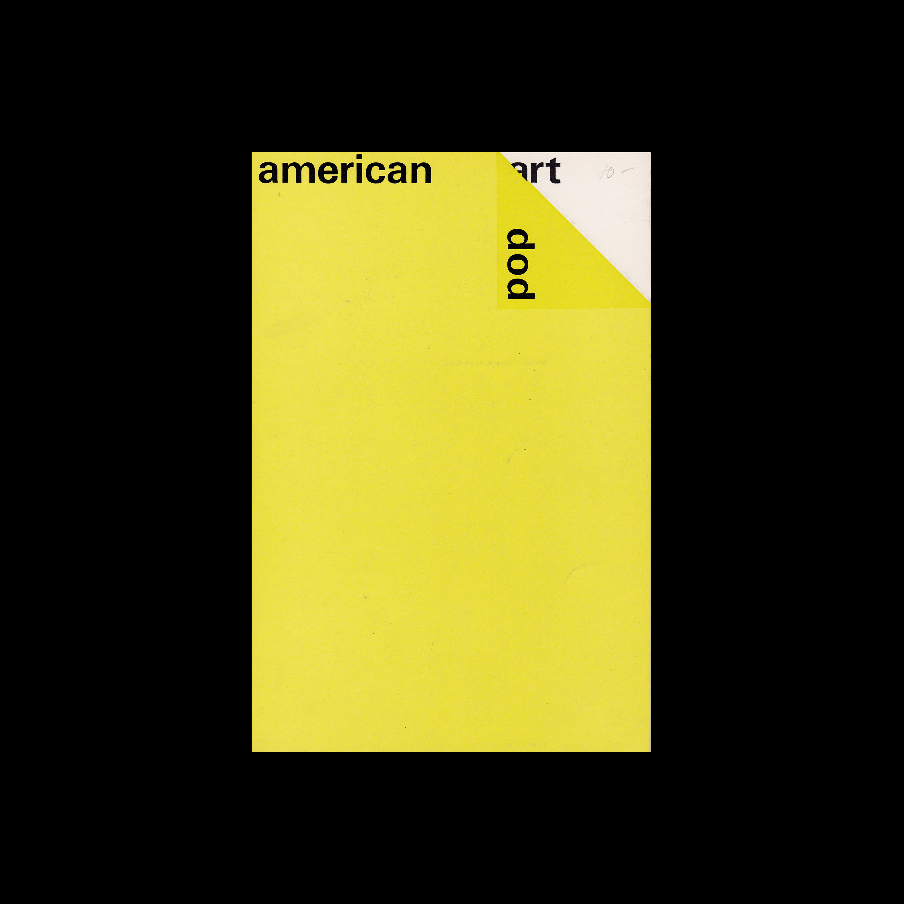 American Pop Art, Stedelijk Museum, Amsterdam, 1964 designed by Wim Crouwel (Total Design)