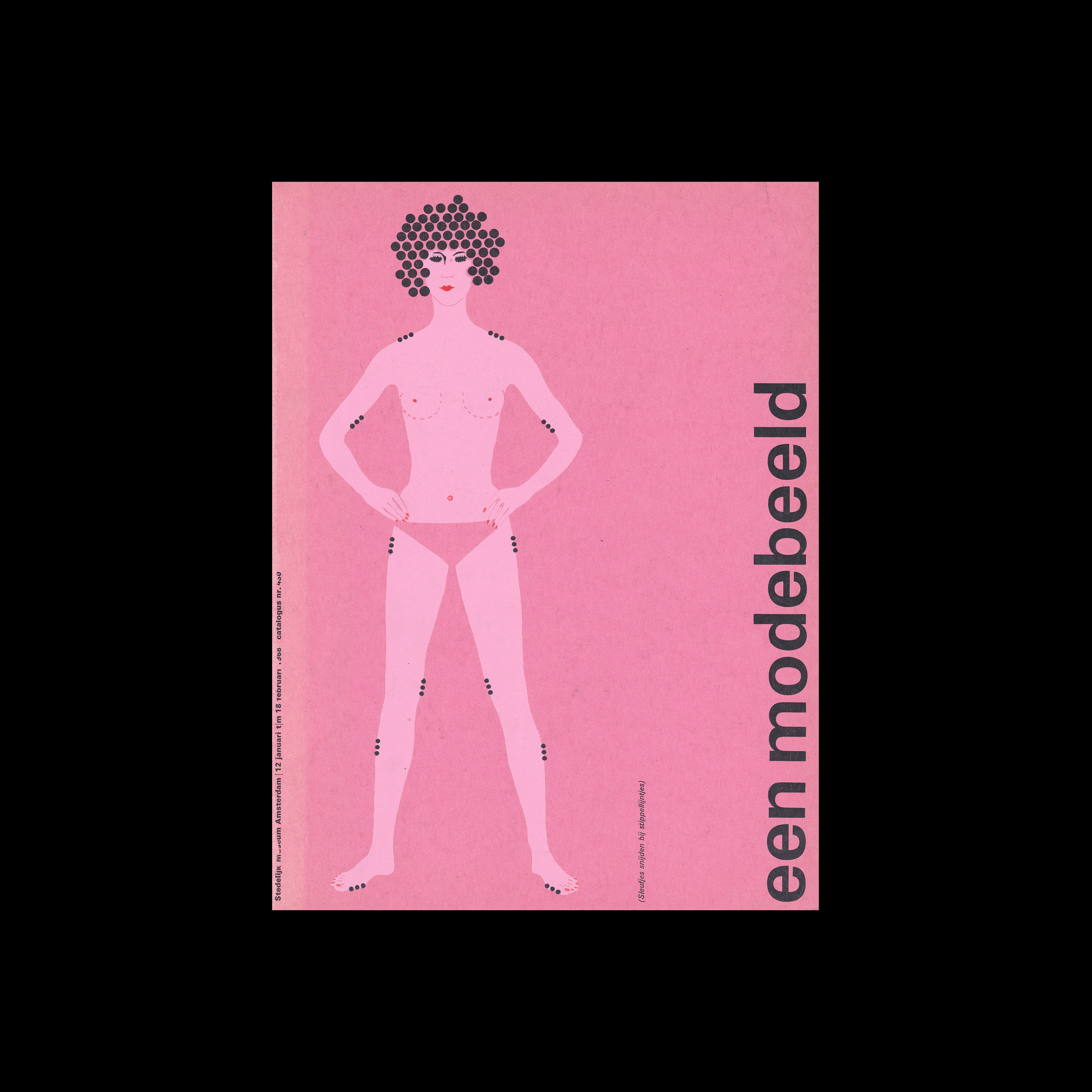 Een Modebeeld, Stedelijk Museum, Amsterdam, 1968 designed by Wim Crouwel (Total Design)
