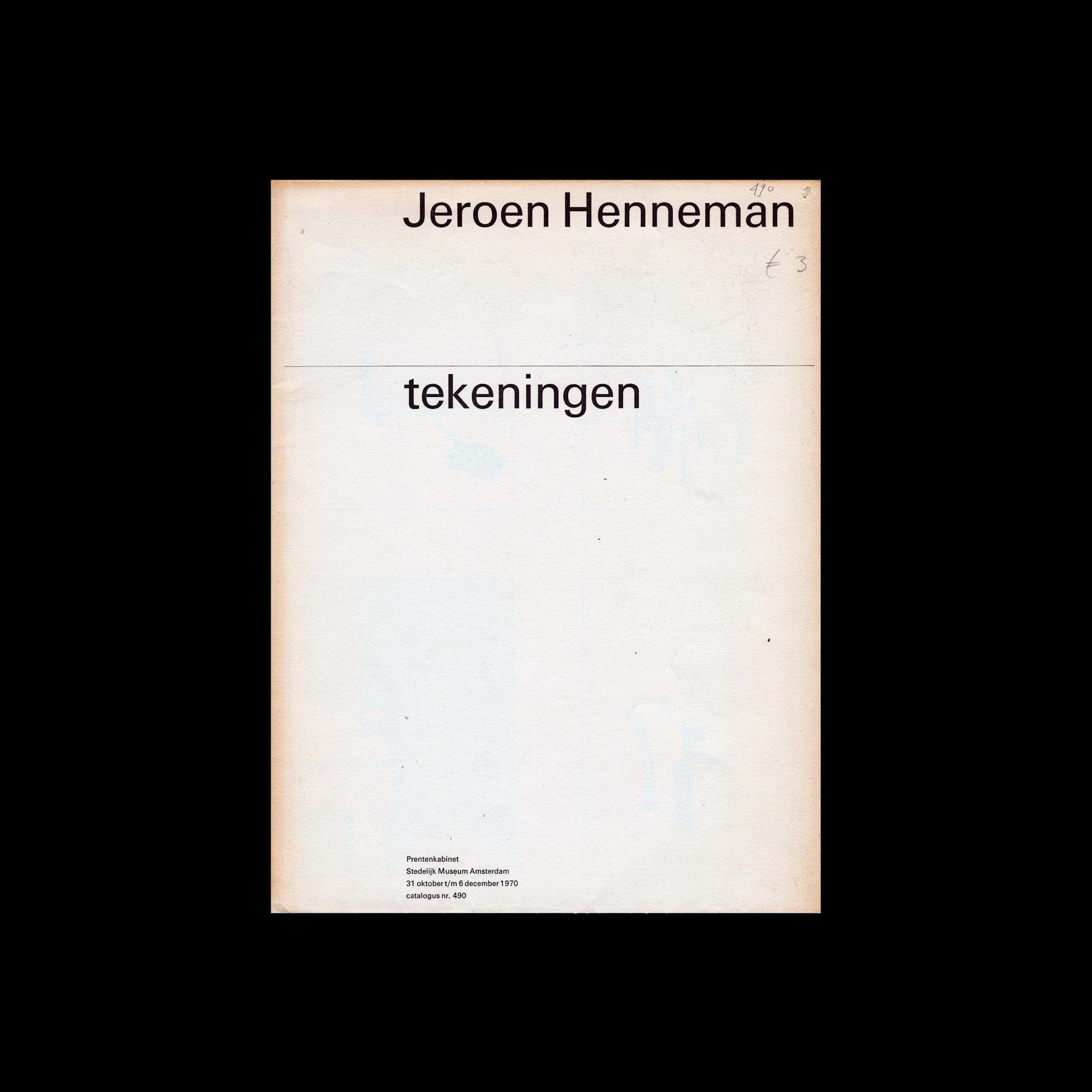 Jeroen Henneman, Stedelijk Museum, Amsterdam, 1970 designed by Wim Crouwel and Jolijn van de Wouw (Total Design)