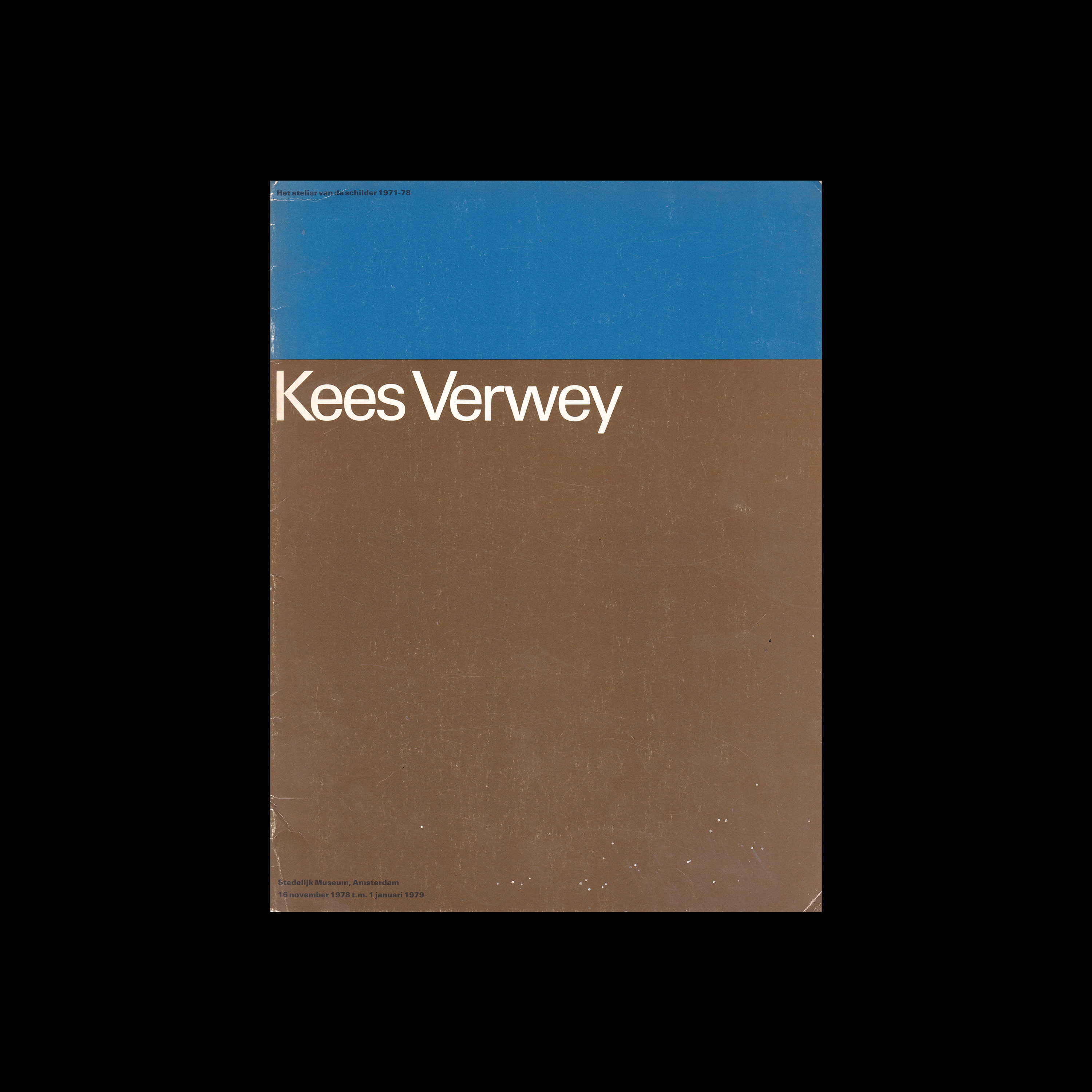 Kees Verwey, Stedelijk Museum, Amsterdam, 1978 designed by Wim Crouwel (Total Design)