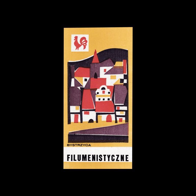 Bystrzyc 1971, large Polish Matchbox Label