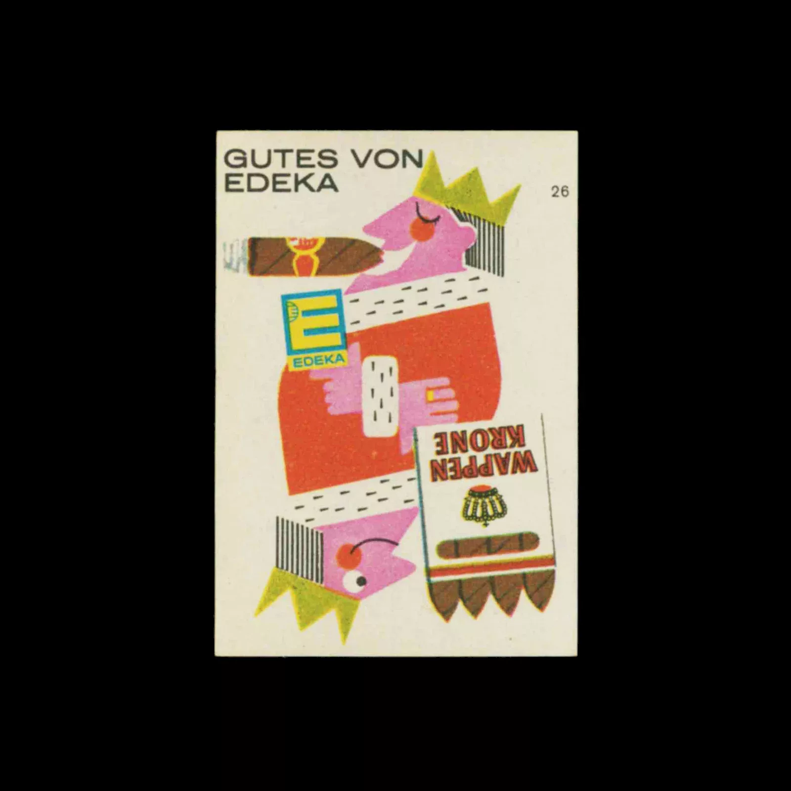 Good things from Edeka, Germany, Matchbox label Set, 1960s