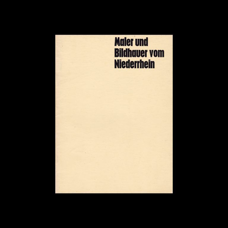 Maler und Bildhauer vom Niederrhein, 1968