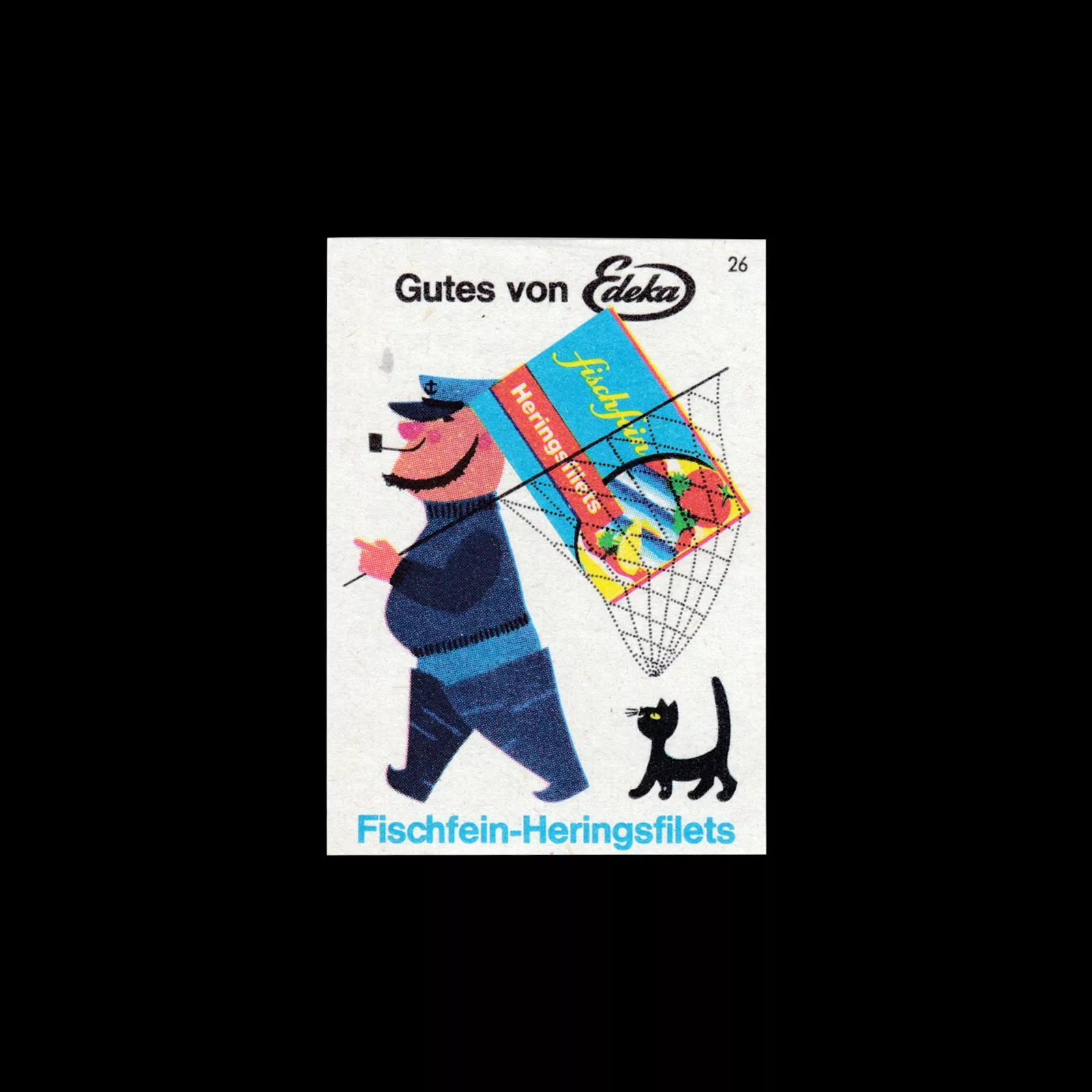 Good things from Edeka, Germany, Matchbox label Set, 1960s 13 Edeka brand advertising, German, Matchbox label set