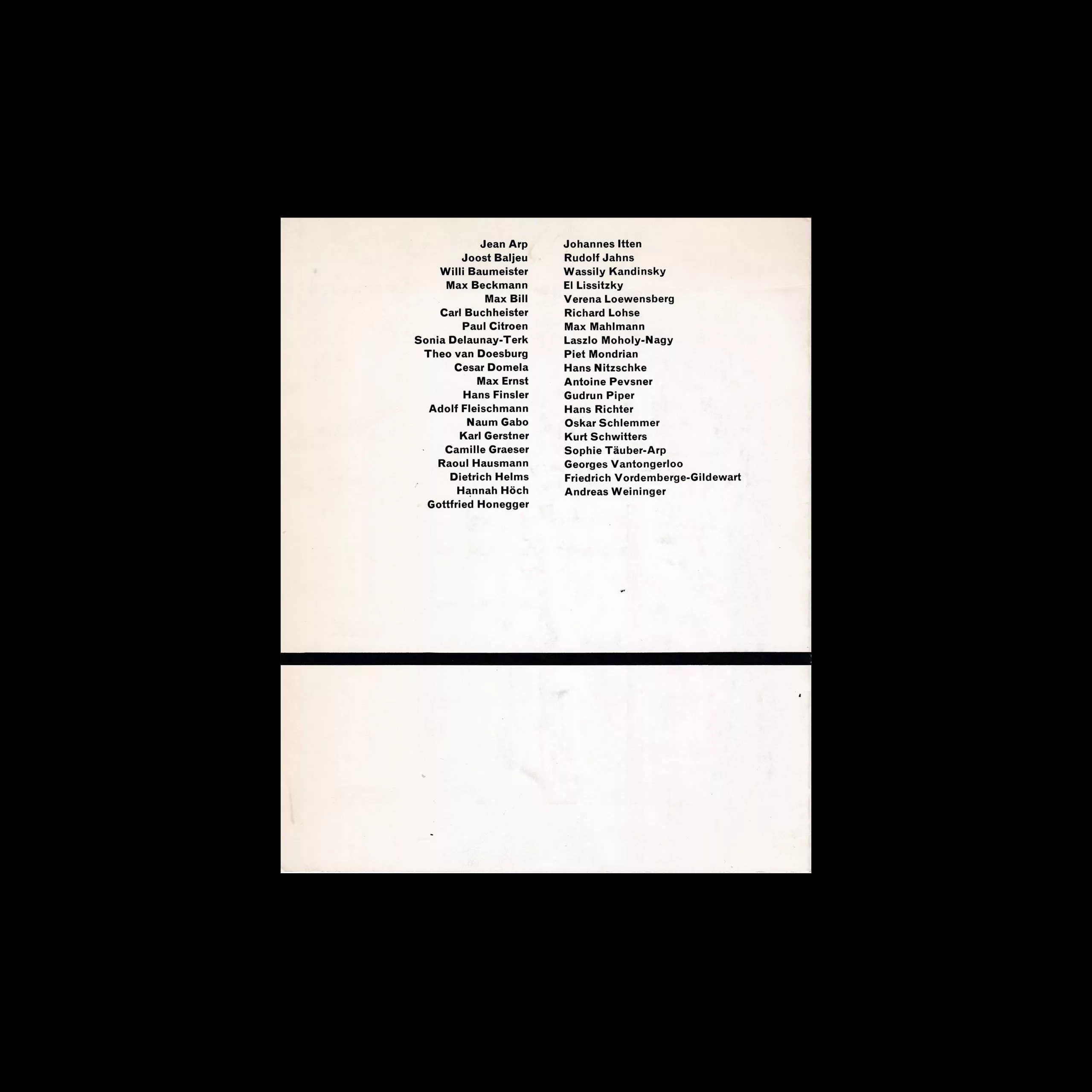 Vordemberge-Gildewart, Remembered, 1974