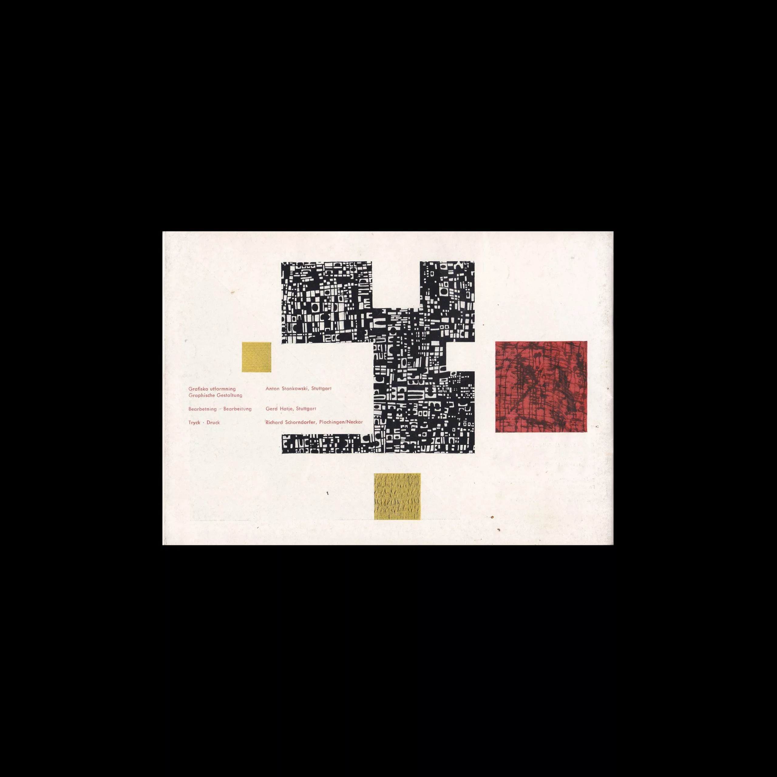 Deutsche Wohnung Ausstellung Hälsingborg designed by Anton Stankowski