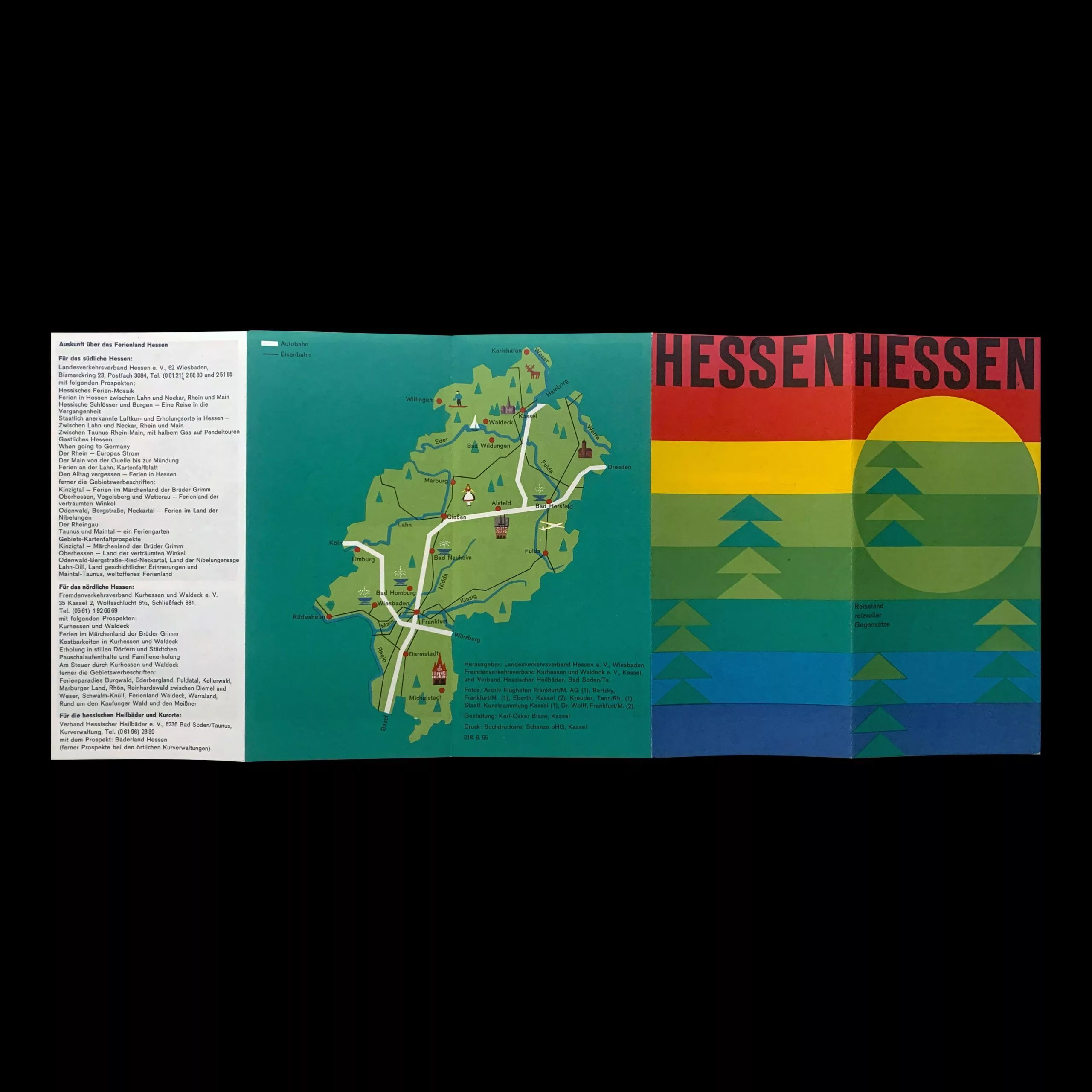 Hessen Travel Brochure designed by Karl Oskar Blase