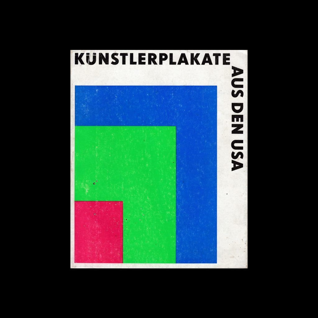 Künstlerplakate aus den USA catalogue design by Dietmar Nieschler, cover painting by Ellsworth Kelly