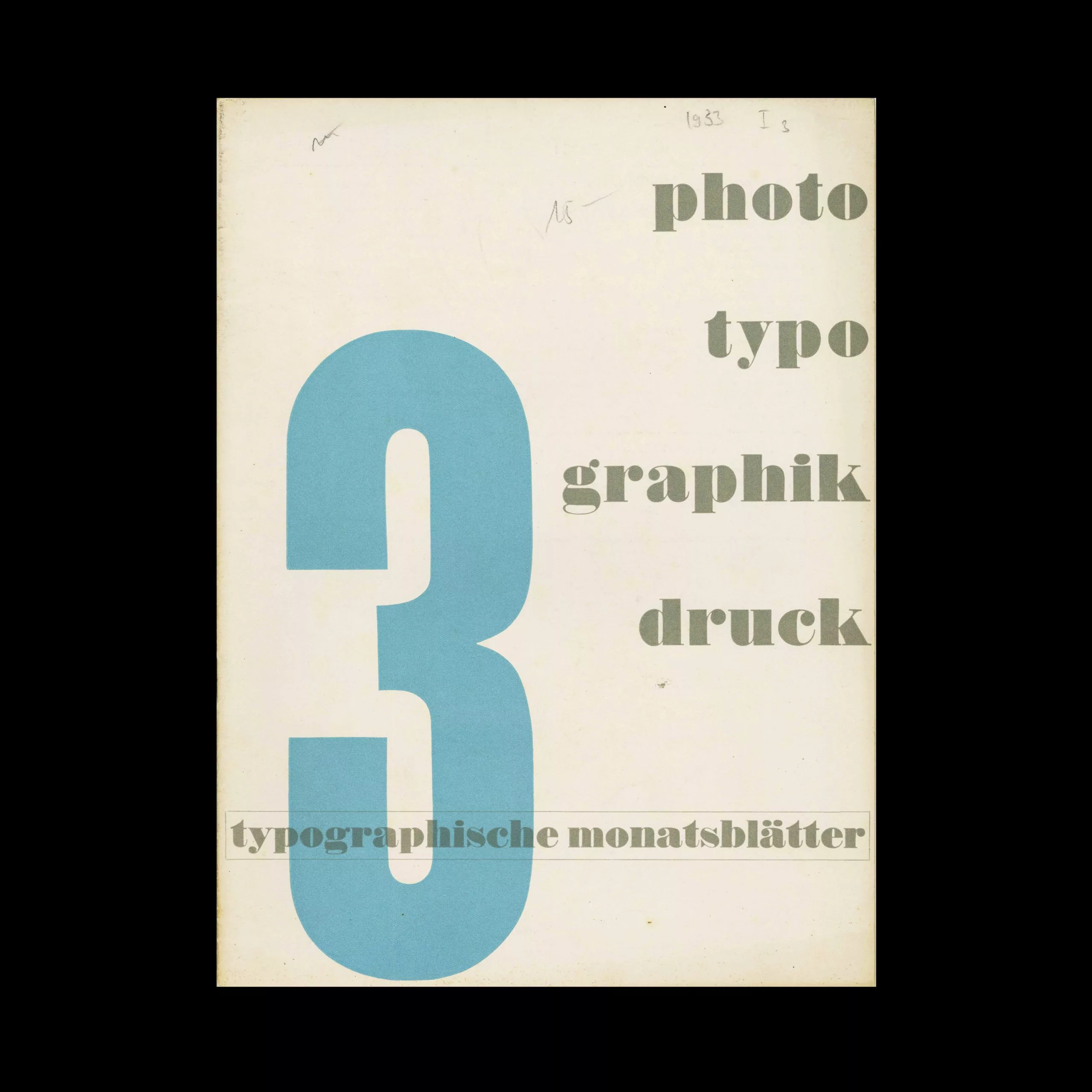 Typografische Monatsblätter, 3, 1933