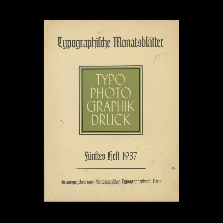 Typografische Monatsblätter, 5, 1937