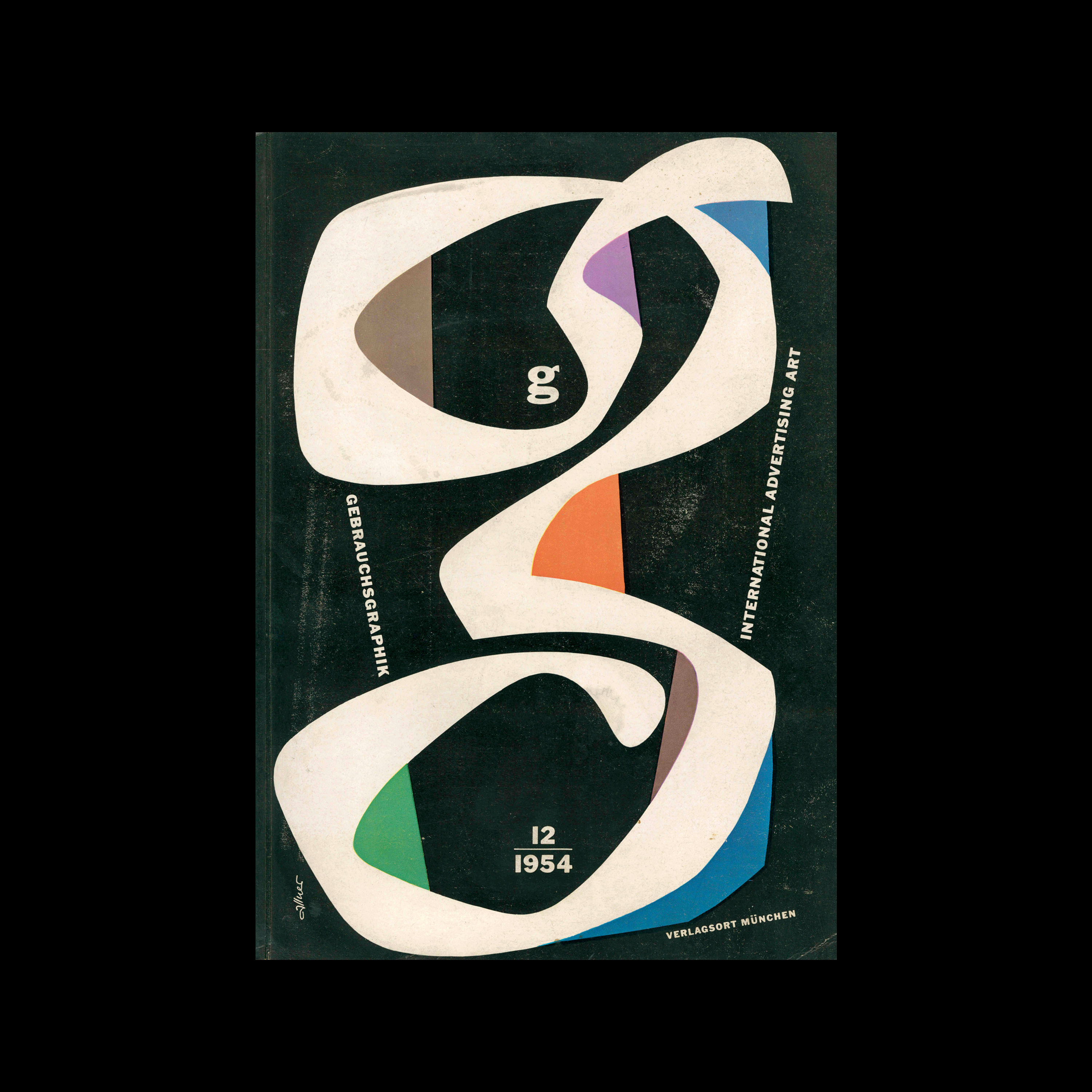 Gebrauchsgraphik, 12, 1954. Cover design by Walter Allner