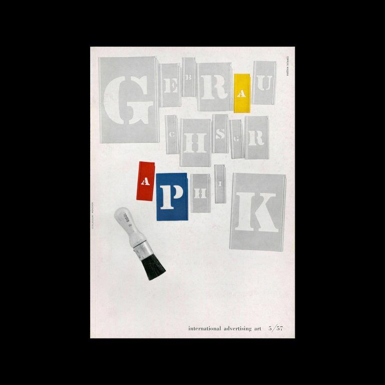 Gebrauchsgraphik, 5, 1957. Cover design by Matthew Leibowitz