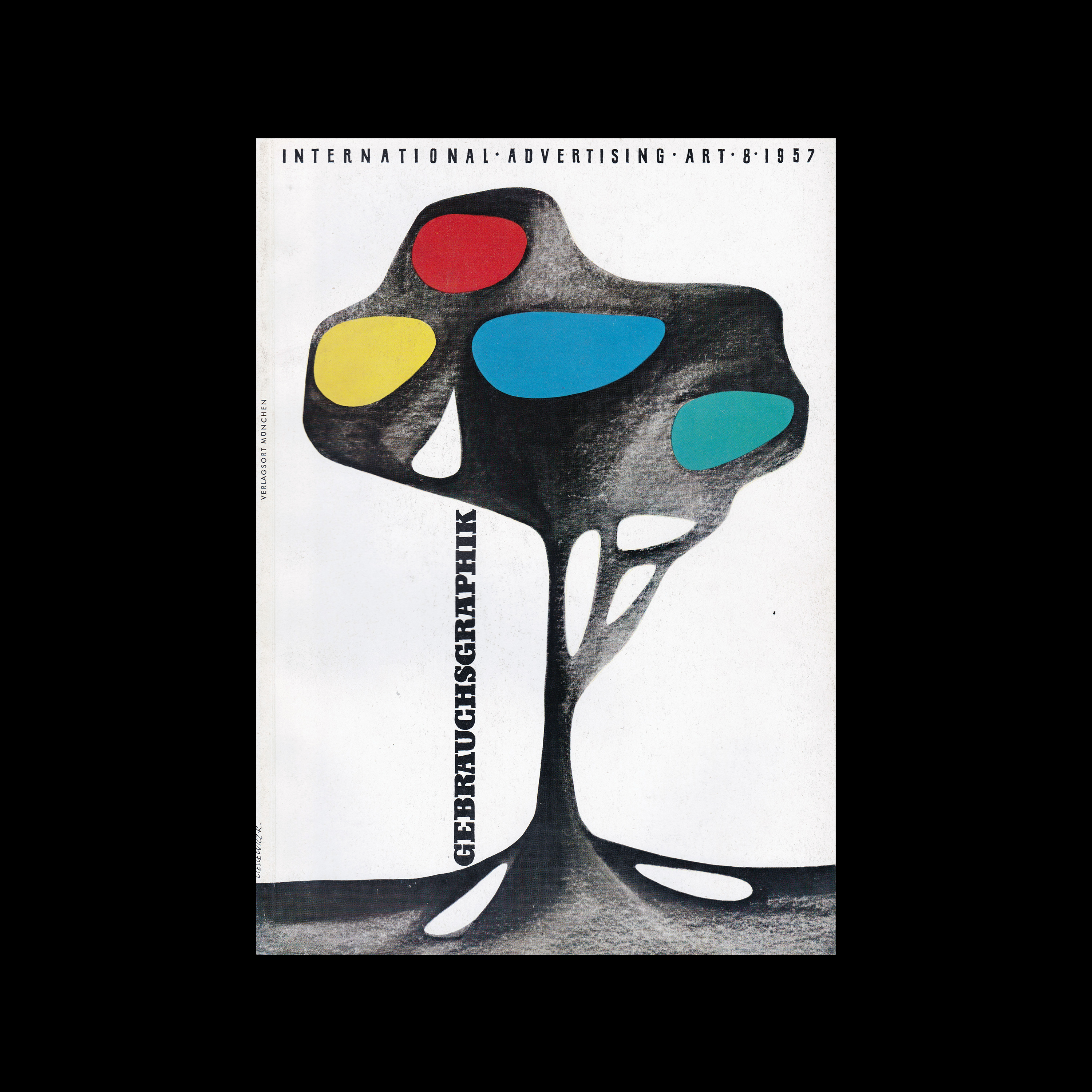 Gebrauchsgraphik, 8, 1957 cover design by Roman Cieslewicz