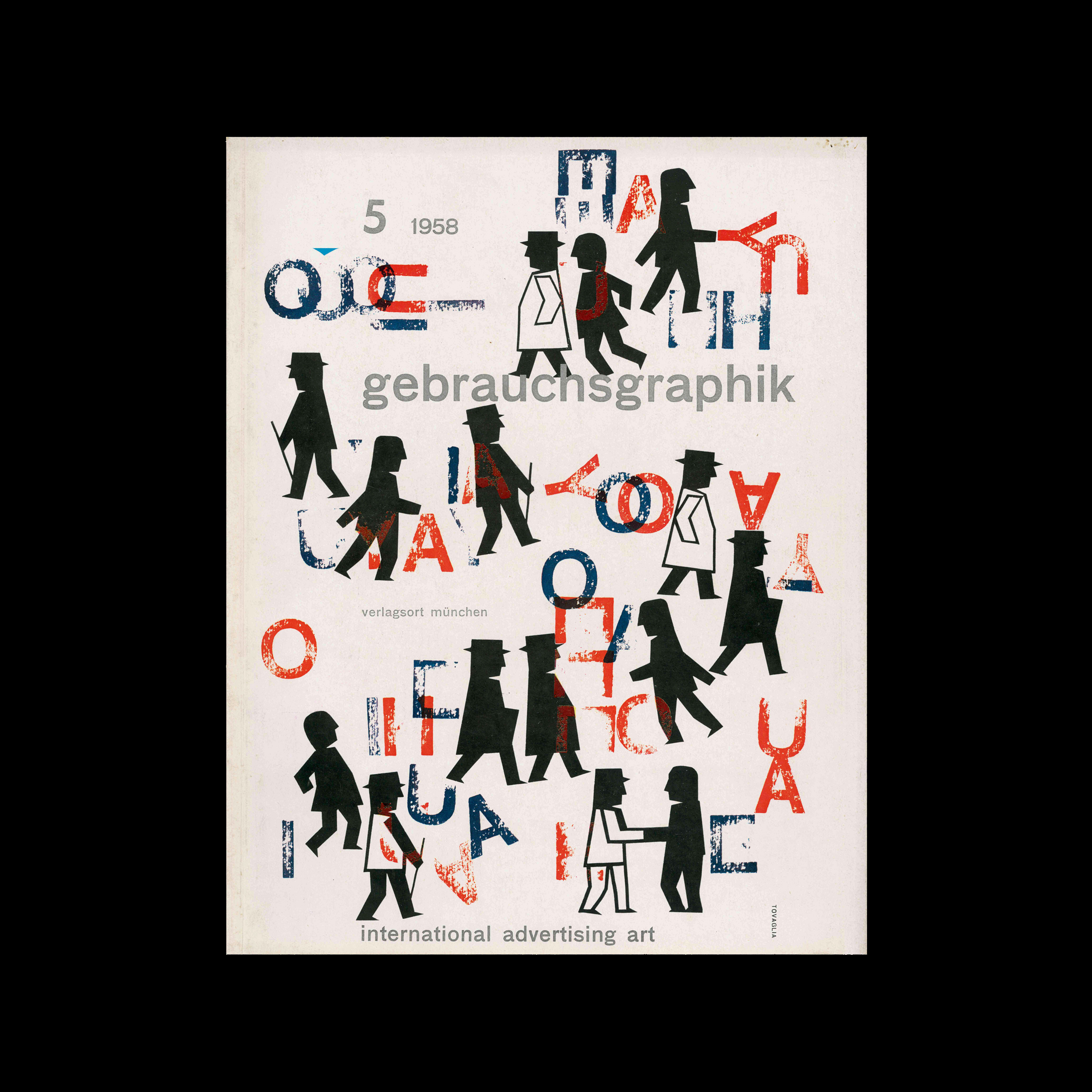 Gebrauchsgraphik, 5, 1958. Cover design by Pino Tovaglia