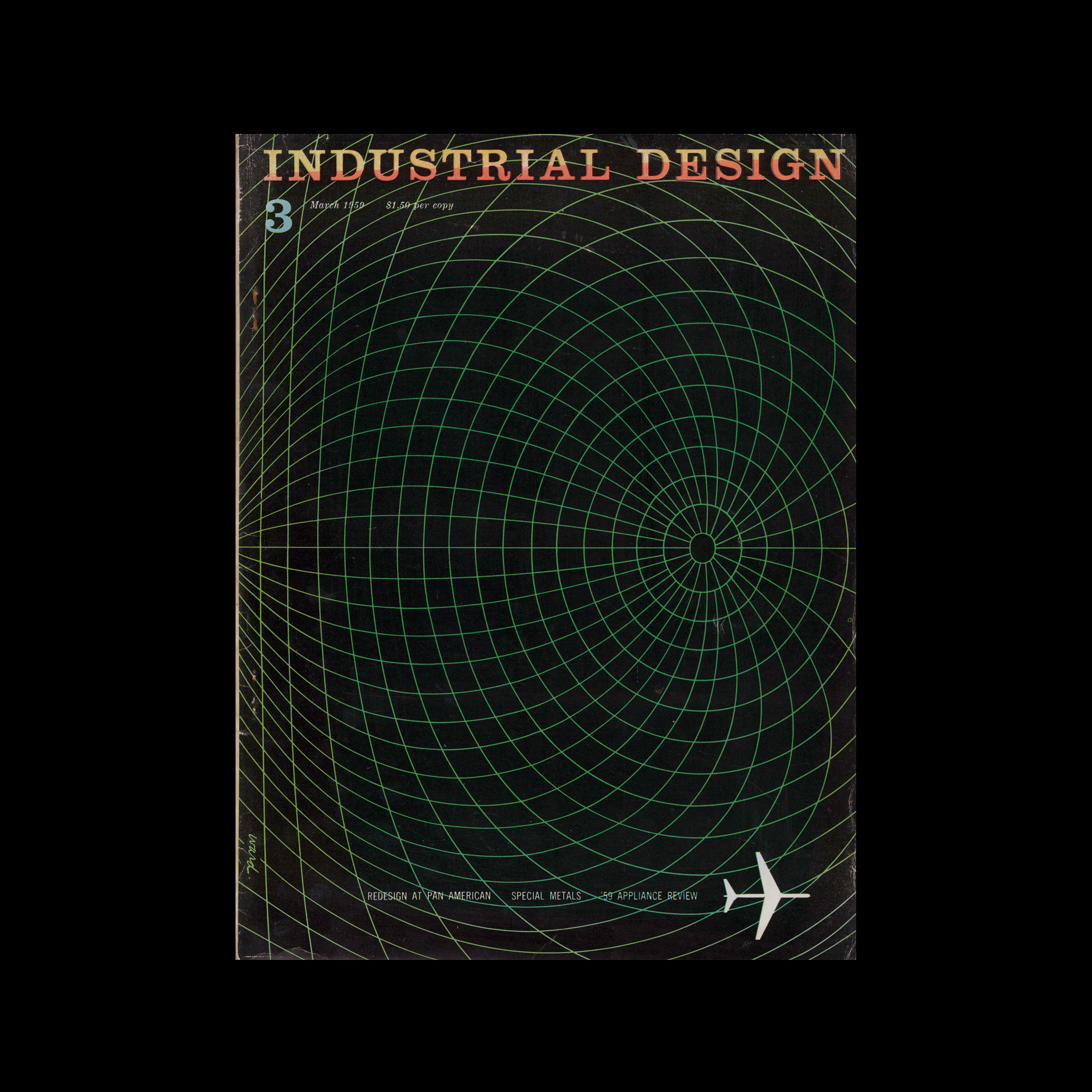 Industrial Design, March, 1959. Cover designed by James S Ward