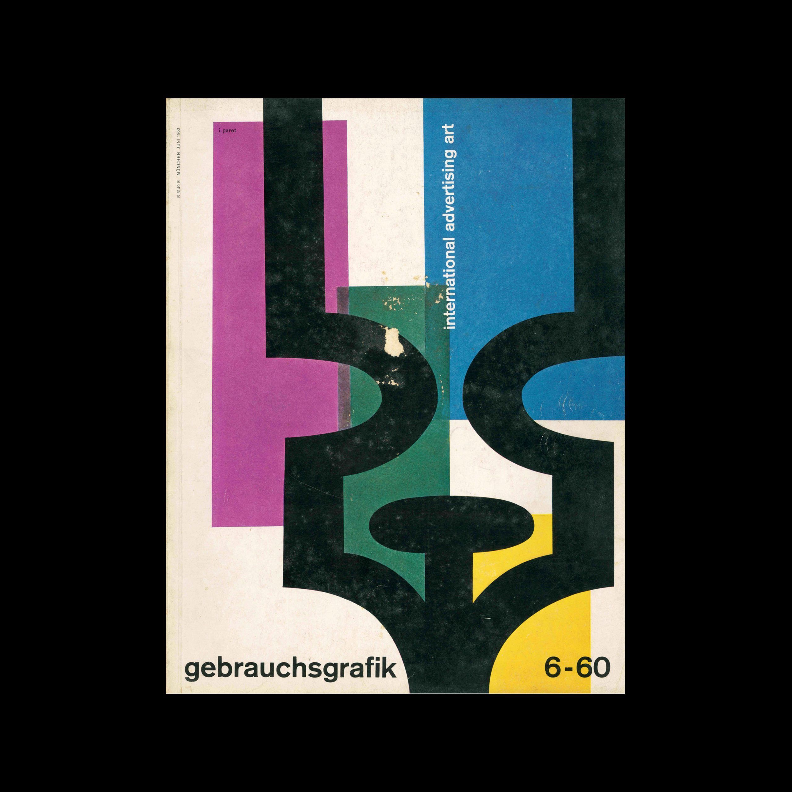 Gebrauchsgraphik, 6, 1960 designed by Paret
