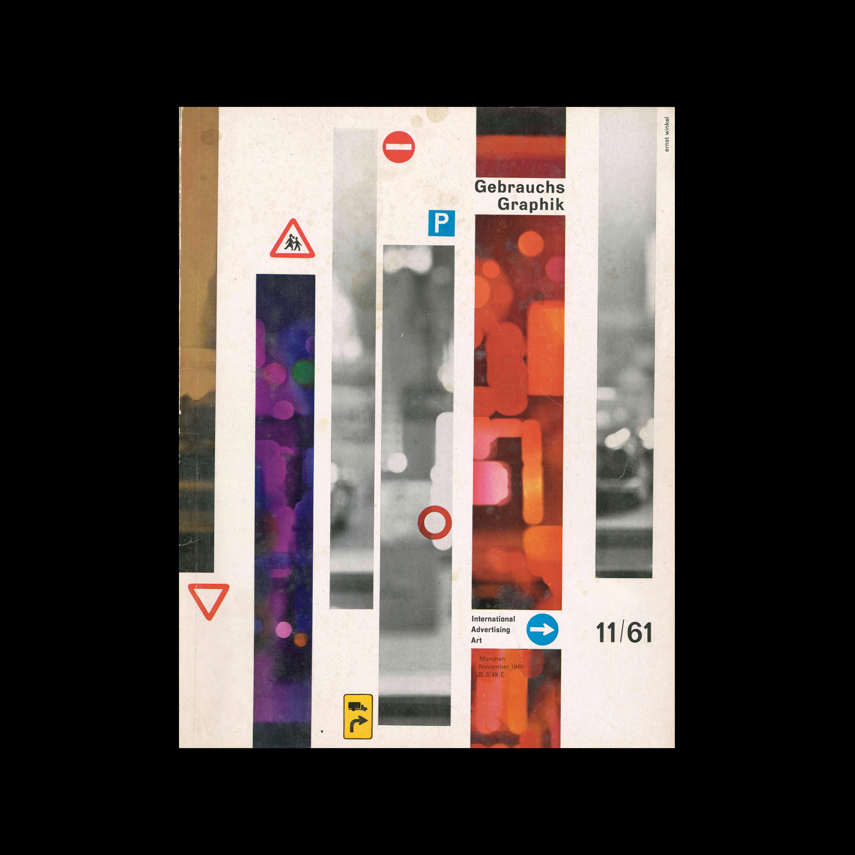 Gebrauchsgraphik, 11, 1961. Cover design by Ernst Winkel