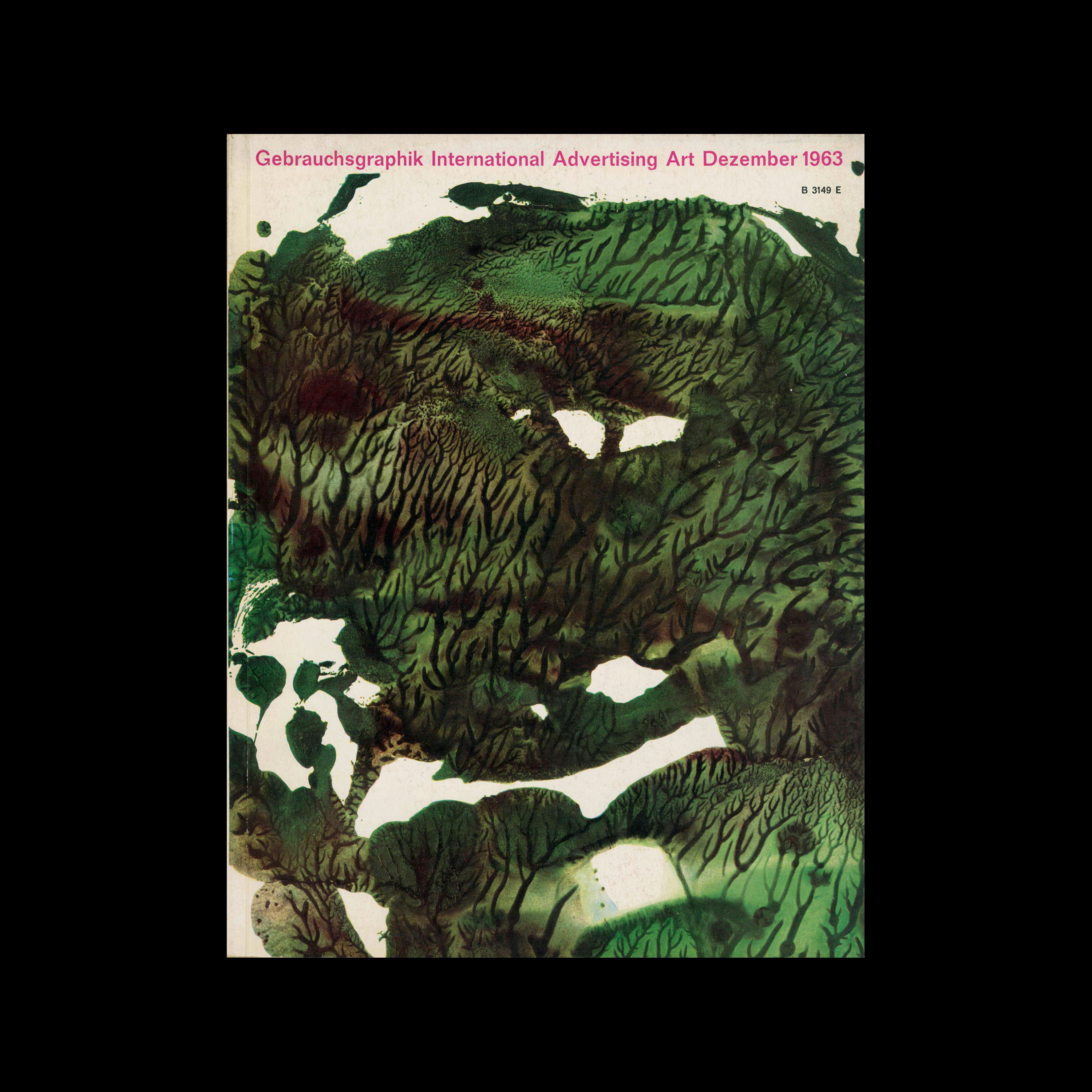 Gebrauchsgraphik, 12, 1963. Cover design by Olga Blumenberg and Fritz Schürmann